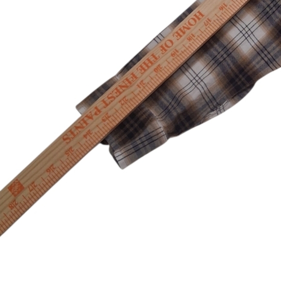 EUC Eddie Bauer Sz. M Brown/White Long Sleeved Casual Button Down Shirt - Picture 9 of 10